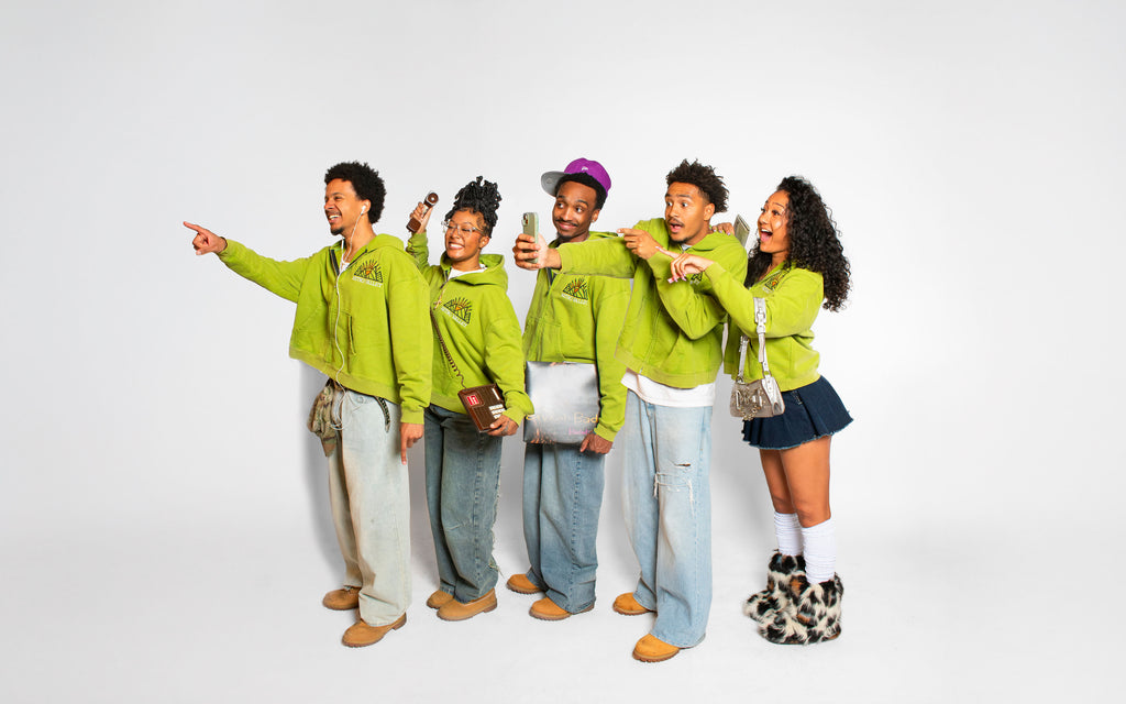 Matcha Green Retro Valley Boxy Zip Up PRE MADE