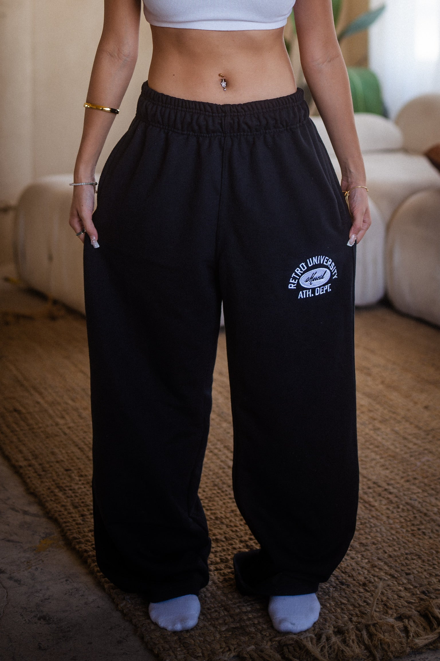 Retro Valley University x Marcid Sweatpants Black