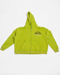 Matcha Green Retro Valley Boxy Zip Up PRE MADE