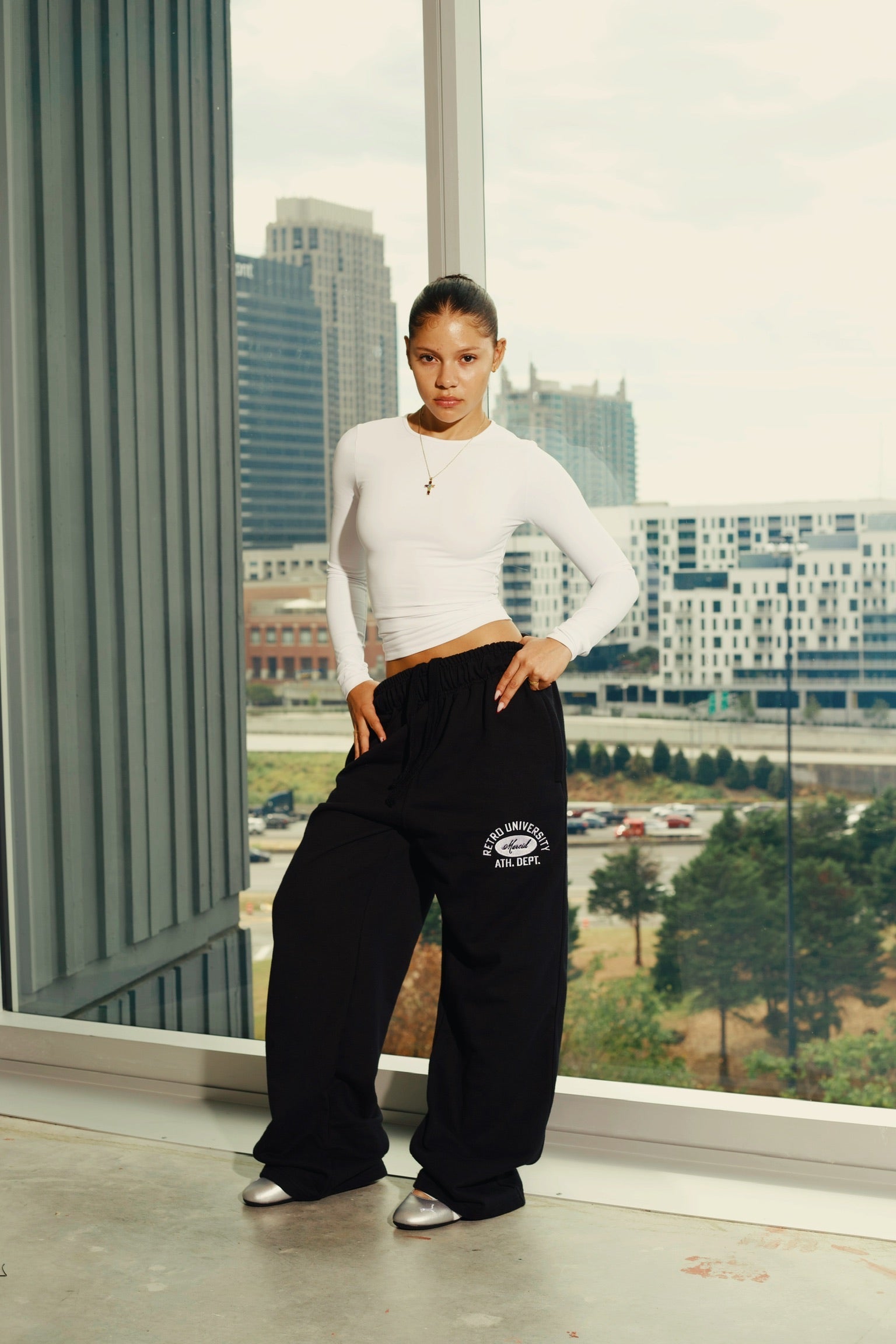 Retro Valley University x Marcid Sweatpants Black
