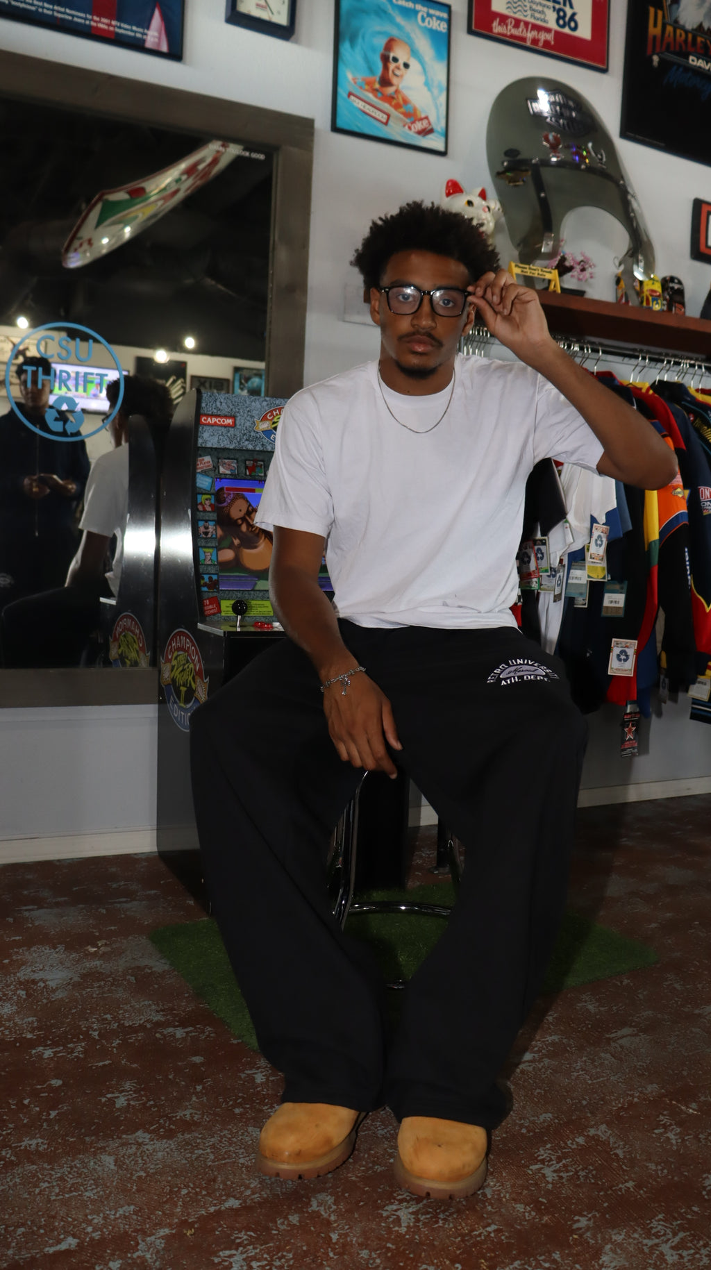Retro Valley University x Marcid Sweatpants Black